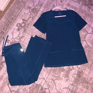 Scrubs - Carribean Blue - scrub top and scrub pant